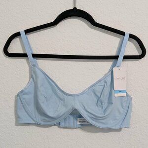 b.tempt'd by Wacoal Women's Light Blue Cotton to a Tee Scoop Underwire Bra (38C)